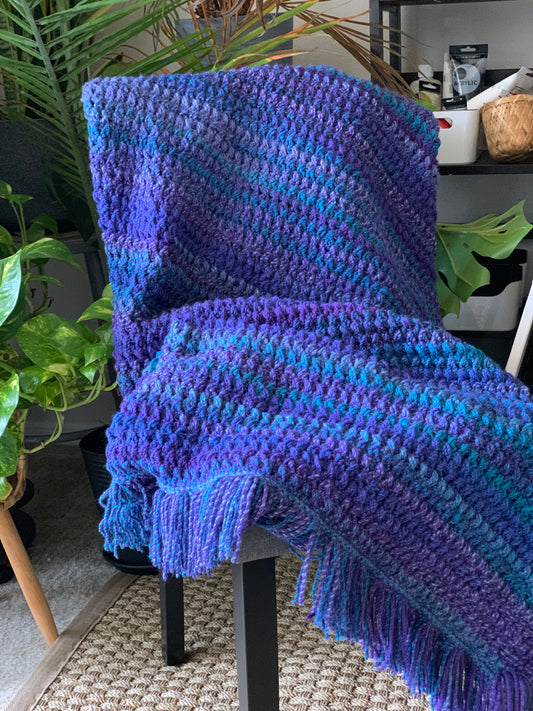 Blue-Purple Throw Blanket