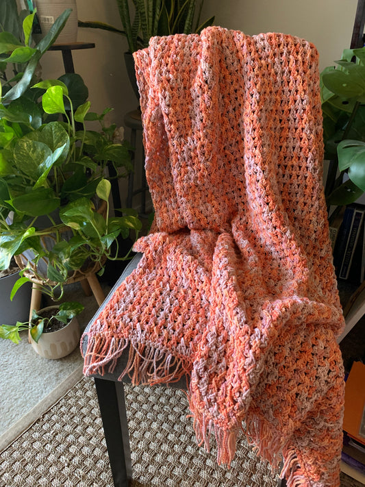 Orange Throw Blanket